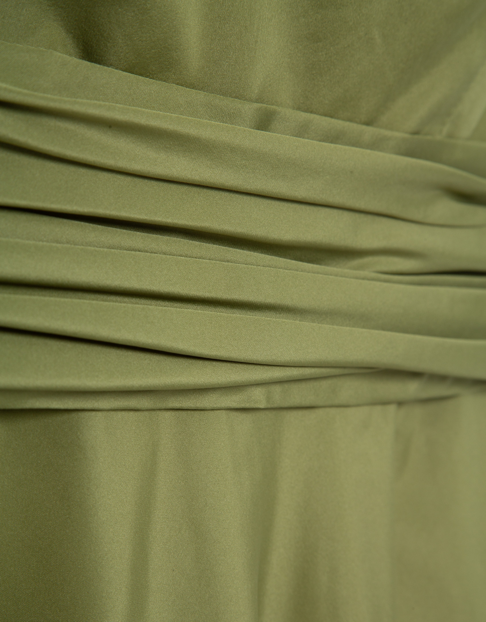 Vestido sin mangas tafeta verde - Mujer | Roberto Verino