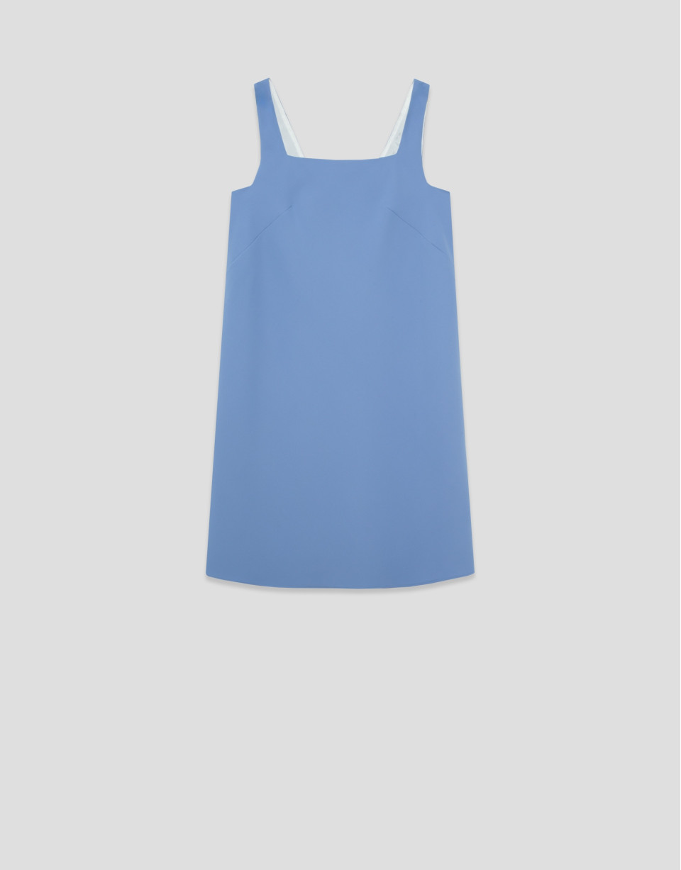 Vestido sisas crepé azul claro - Mujer - PV2026 | Roberto Verino