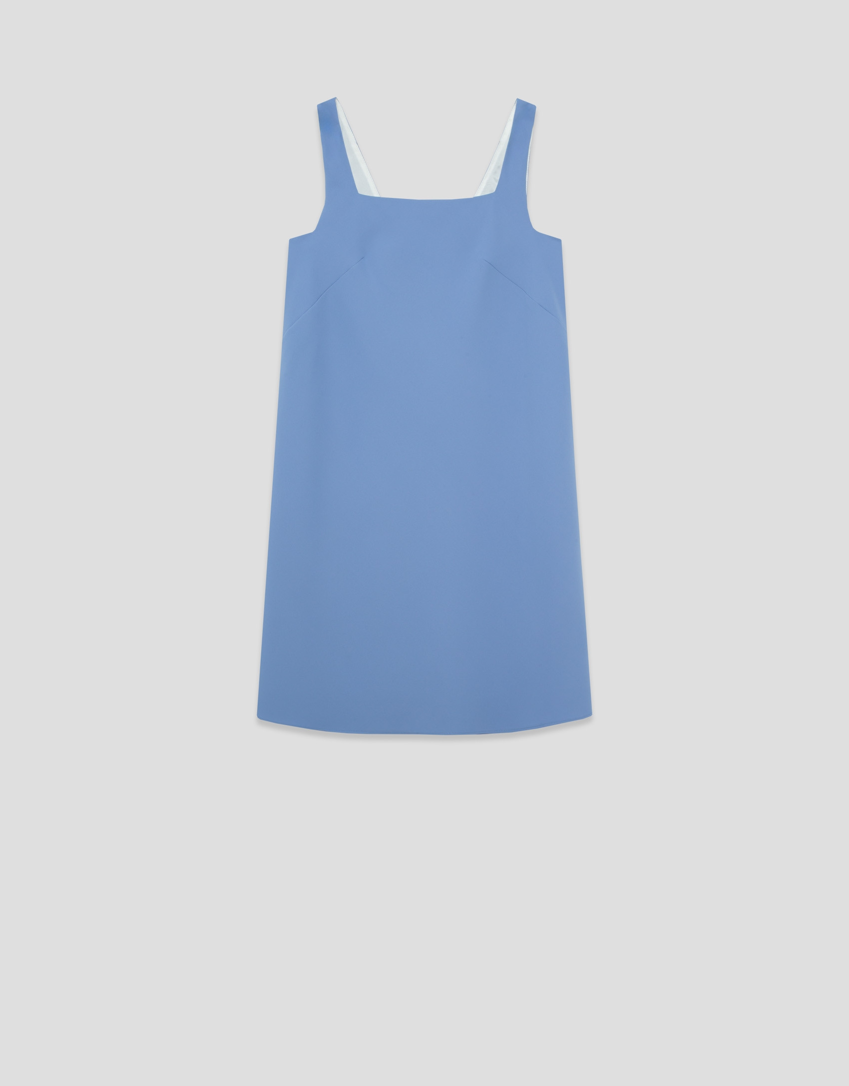 Light blue crepe dress with armholes - Woman | Roberto Verino