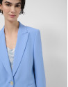 Blazer de un botón crepé azul claro - Mujer | Roberto Verino