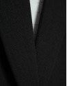Black linen blend single-button blazer - Woman | Roberto Verino