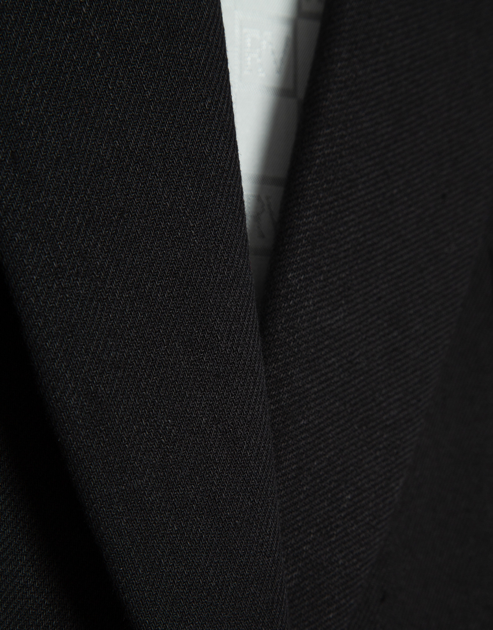 Black linen blend single-button blazer - Woman | Roberto Verino