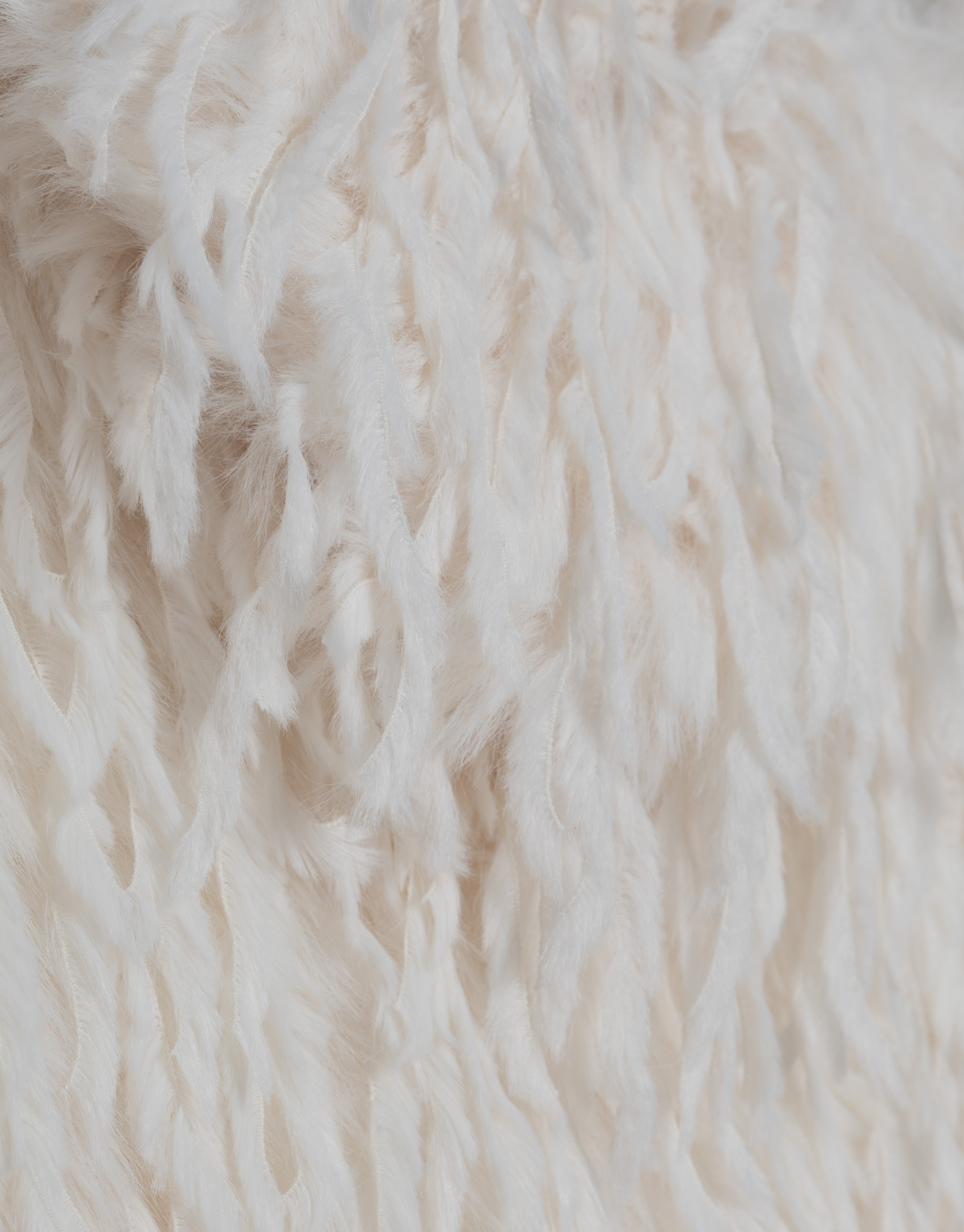Jacket with detachable collar in white ... | Roberto Verino
