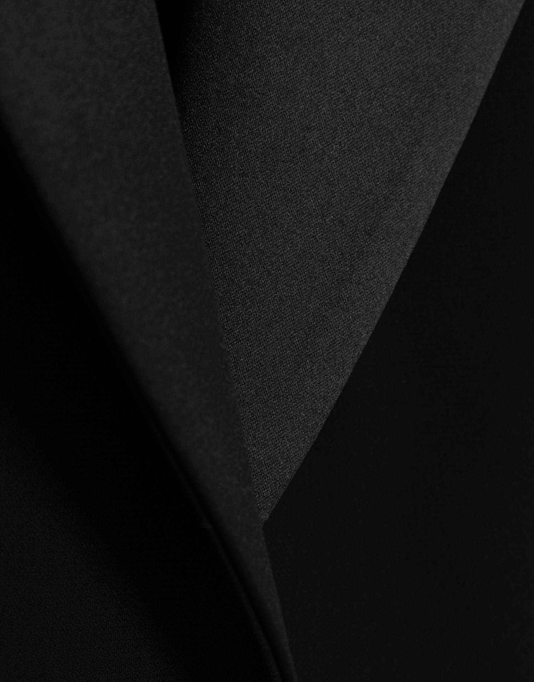 Black crepe tuxedo blazer - Woman - SS2026 | Roberto Verino