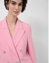 Blazer cruzada crepé rosa - Mujer - PV2026 | Roberto Verino