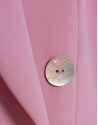Pink crepe double-breasted blazer - Woman | Roberto Verino