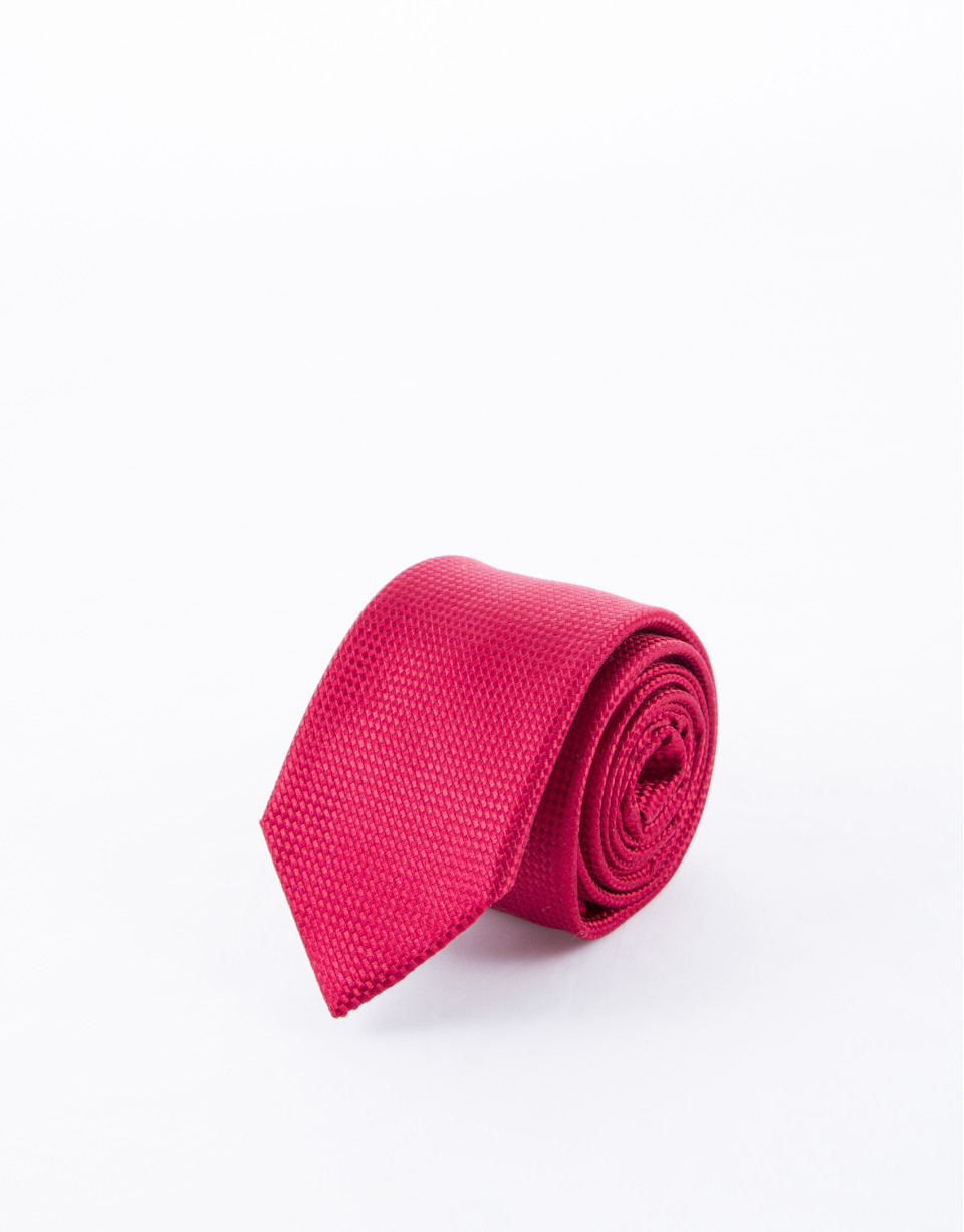 Corbata microdibujo rojo 