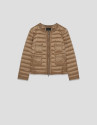 Chaqueta acolchada plumas cuatro bolsillos cámel | Roberto Verino