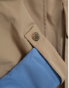 Camel technical fabric jacket with blue interior | Roberto Verino