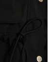 Black technical fabric jacket with camel ... | Roberto Verino