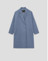 Oversized blue trench coat - Woman - SS2026 | Roberto Verino