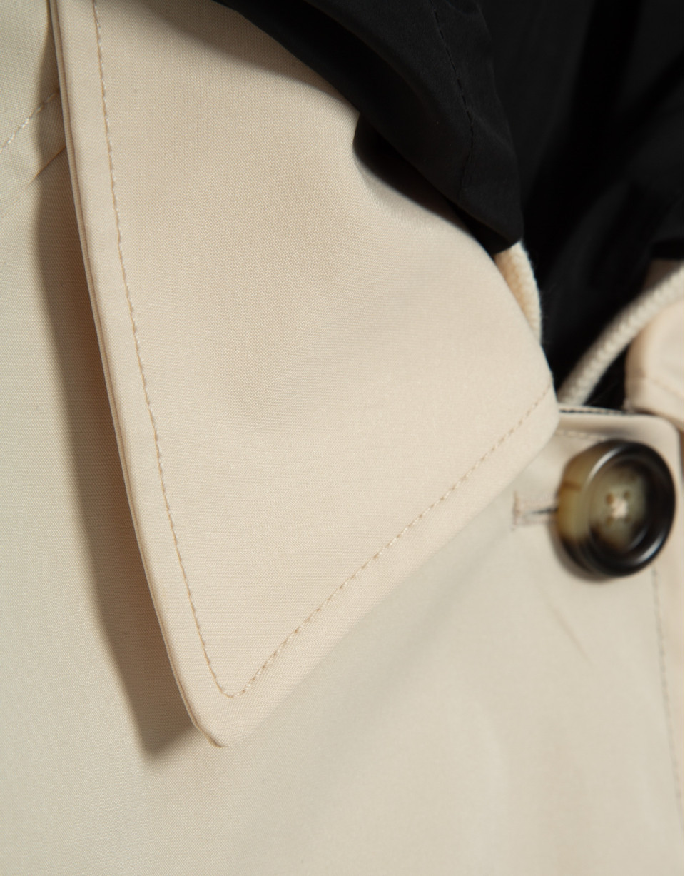 Reversible trench coat in camel/black - Woman | Roberto Verino