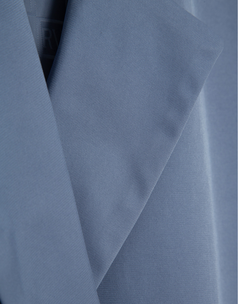 Oversized blue trench coat - Woman - SS2026 | Roberto Verino