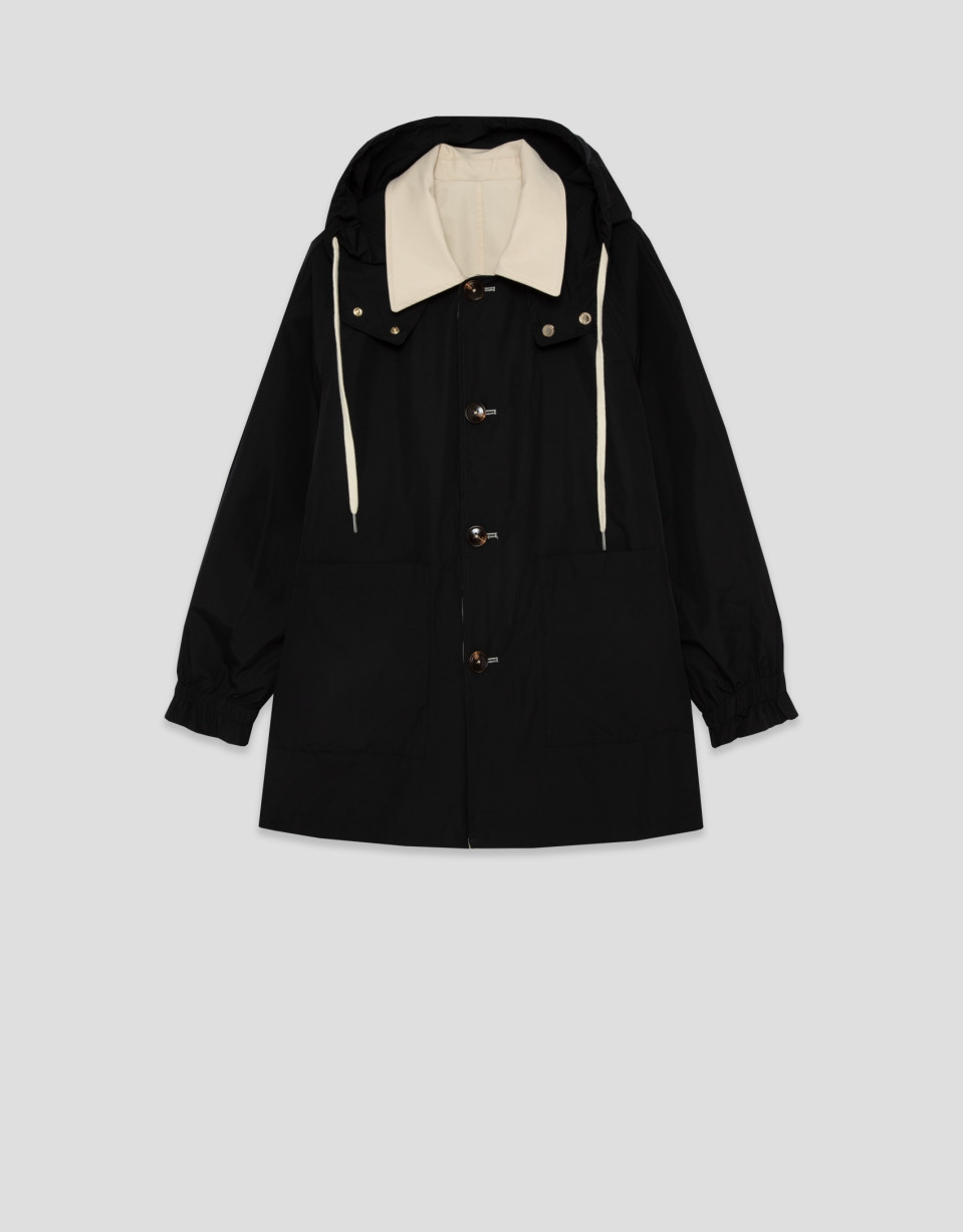 Reversible trench coat in camel/black - Woman | Roberto Verino