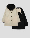 Trench reversible camel/negro - Mujer - PV2026 | Roberto Verino