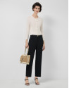 Short ecru bobble knit jacket - Woman - SS2026 | Roberto Verino