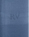 Seamless blue three-quarter sleeve jumper | Roberto Verino