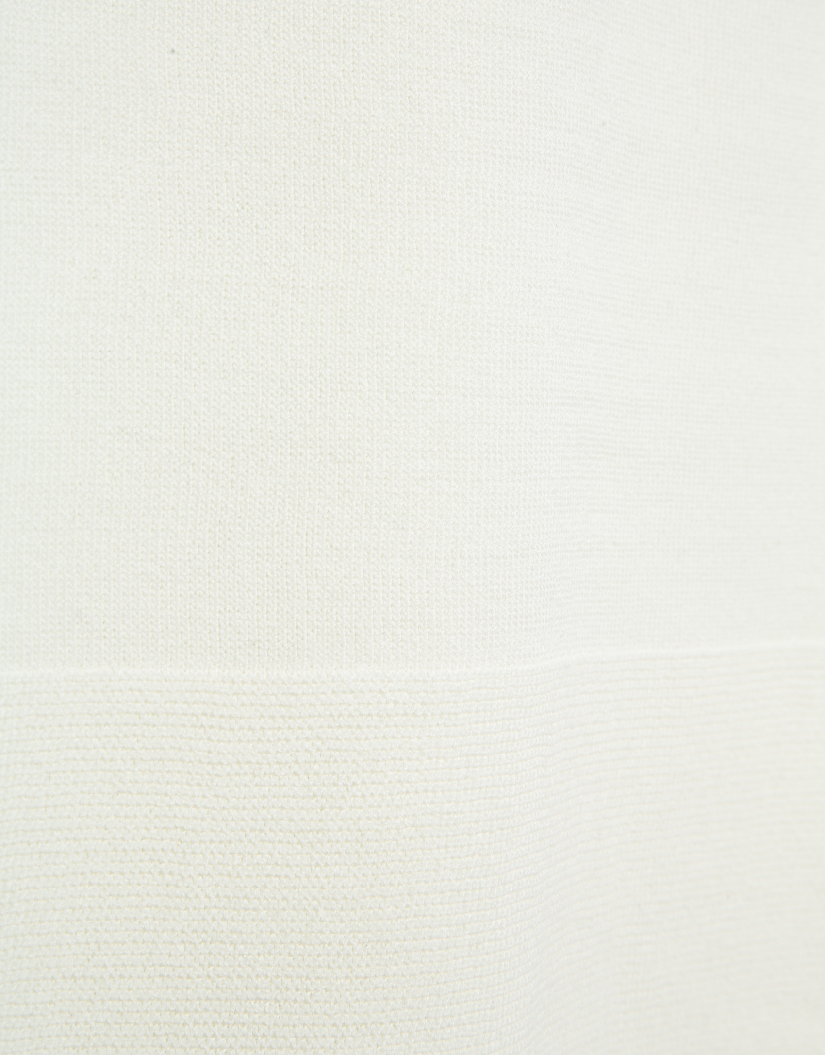 Ecru seamless three-quarter sleeve jumper | Roberto Verino