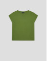 Green fine knit batwing sleeve jumper - Woman | Roberto Verino