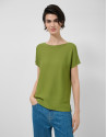 Green fine knit batwing sleeve jumper - Woman | Roberto Verino