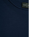 Navy blue fine knit batwing sleeve jumper | Roberto Verino