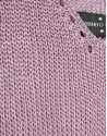 Pink openwork knit crop top with lurex - Woman | Roberto Verino
