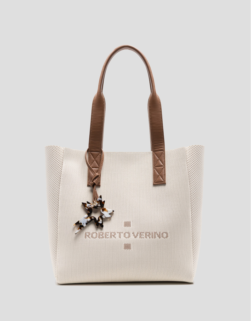 Bolso de hombro Zendaya Hobo Midi punto crudo | Roberto Verino