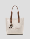 Zendaya Hobo Midi shoulder bag in ecru knit | Roberto Verino