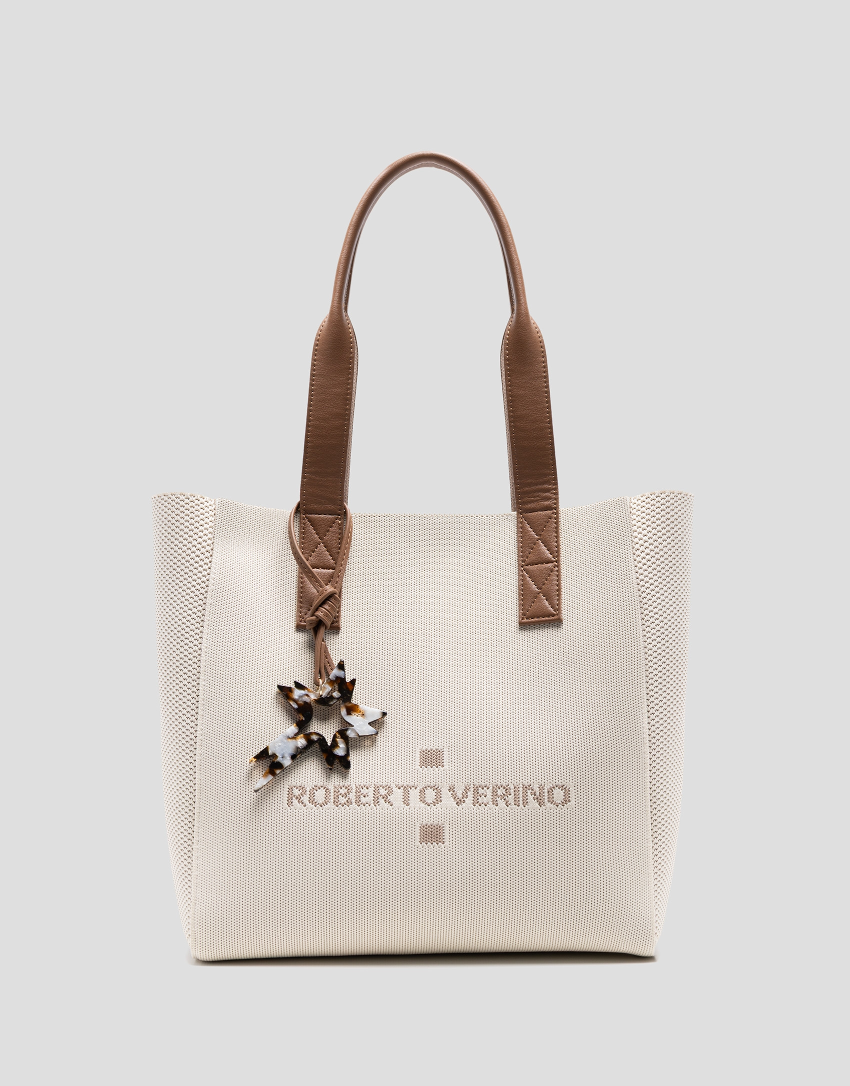 Bolso de hombro Zendaya Hobo Midi punto crudo | Roberto Verino