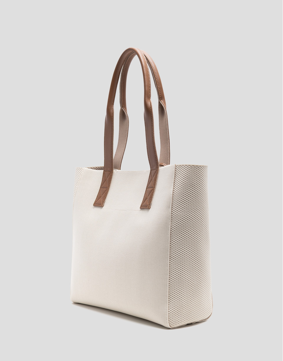 Bolso de hombro Zendaya Hobo Midi punto crudo | Roberto Verino