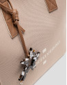 Bolso de hombro Zendaya Hobo Midi punto beige | Roberto Verino
