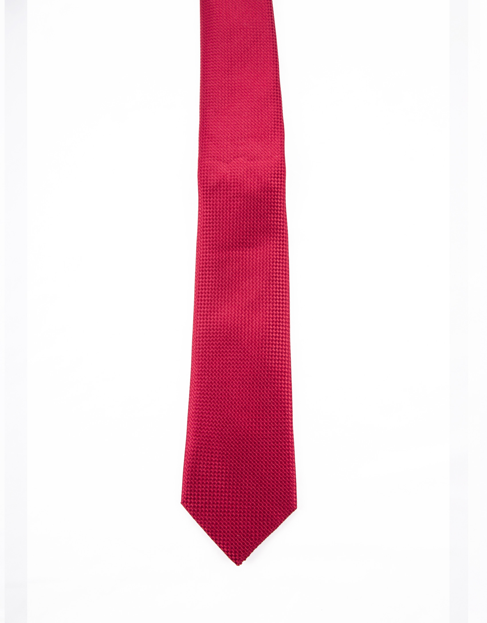 Corbata microdibujo rojo 