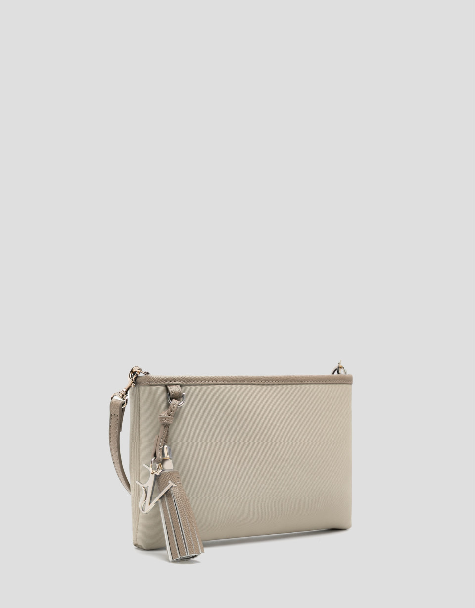 Bolso de hombro Dafne Messenger nailon beige | Roberto Verino