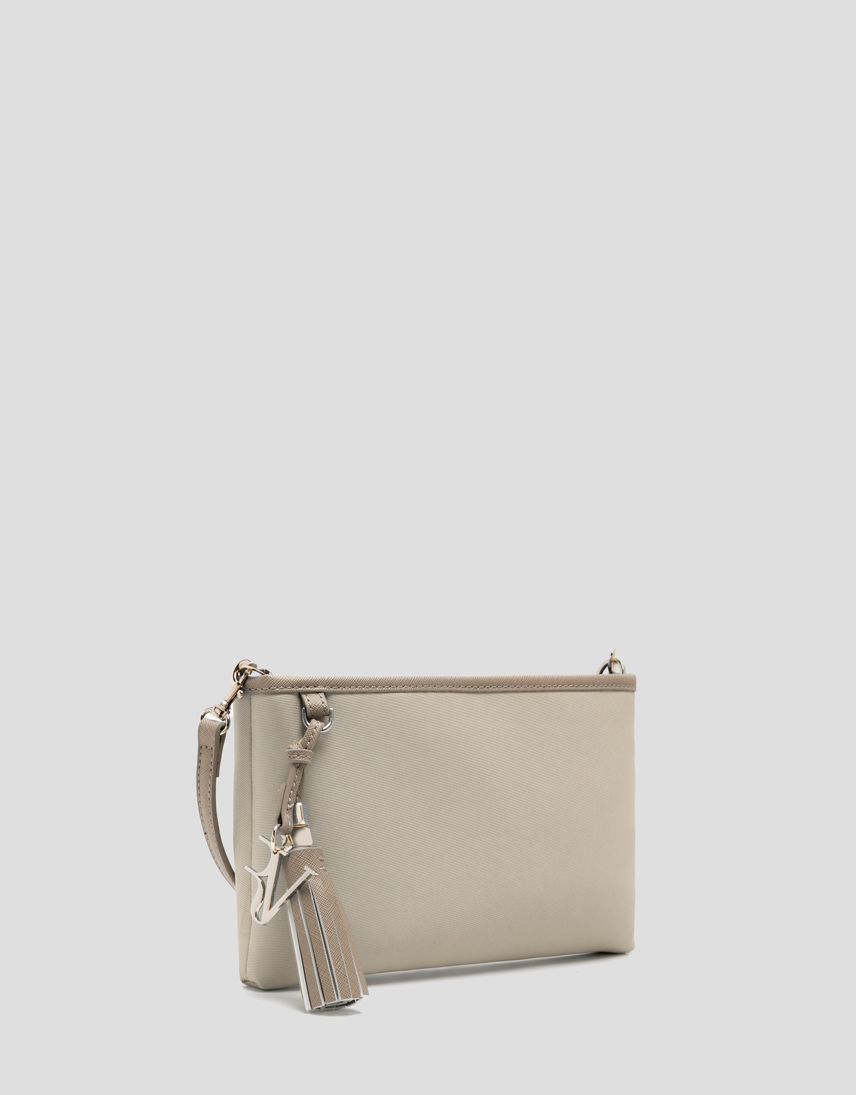 Bolso de hombro Dafne Messenger nailon beige | Roberto Verino