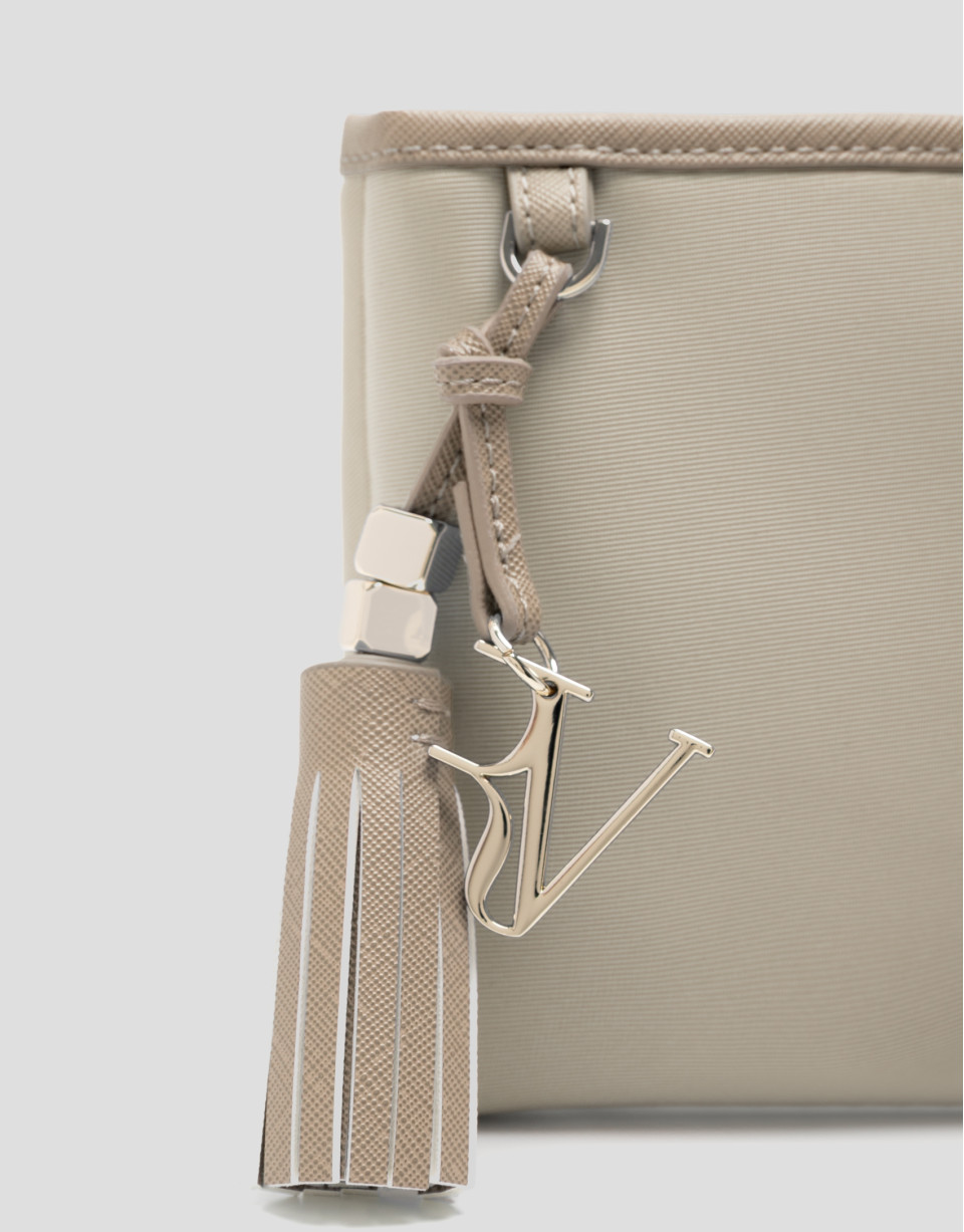 Bolso de hombro Dafne Messenger nailon beige | Roberto Verino