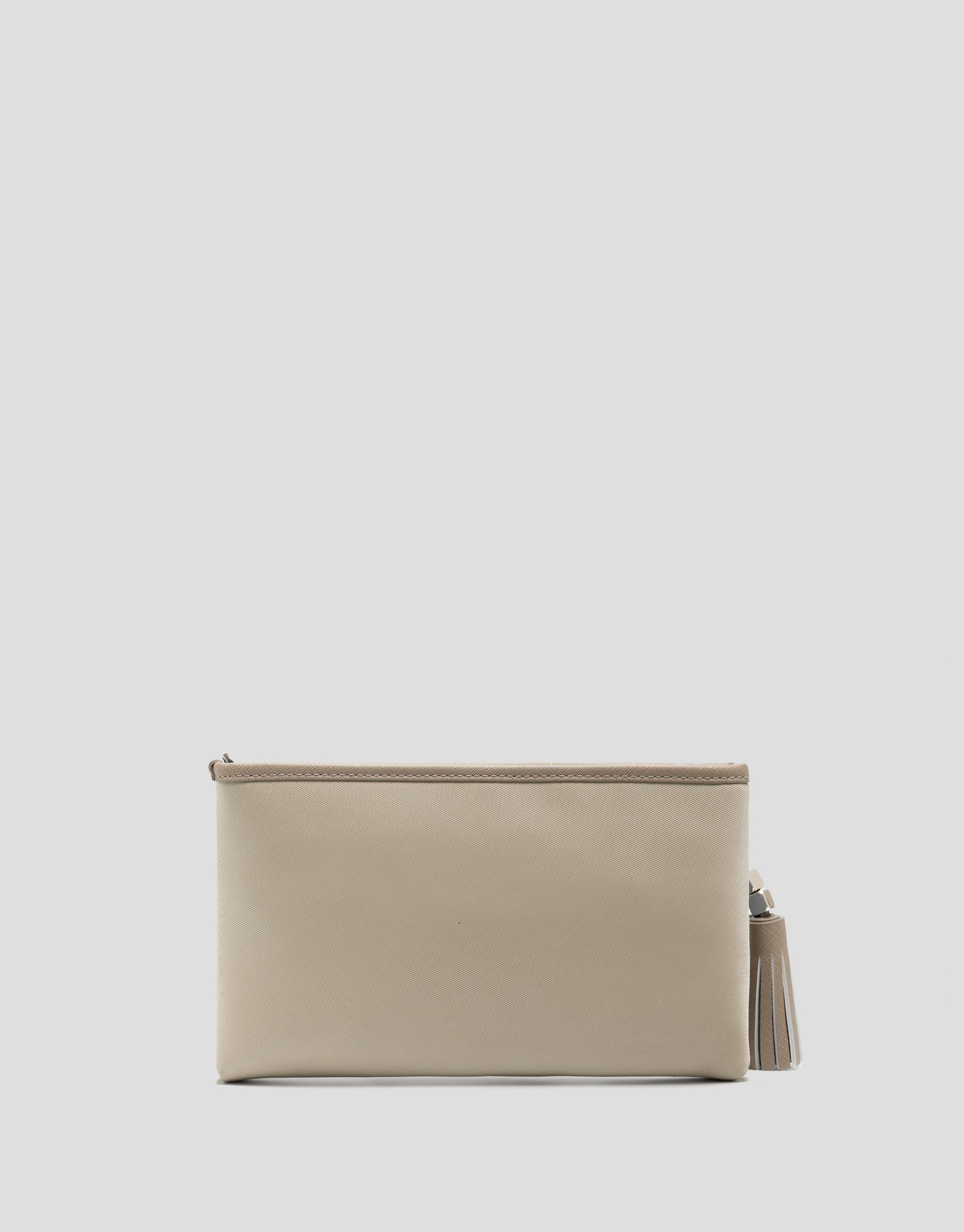 Dafne Messenger shoulder bag in beige nylon | Roberto Verino
