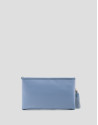 Dafne Messenger shoulder bag in light blue nylon | Roberto Verino