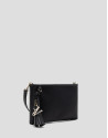Dafne Messenger shoulder bag in black nylon | Roberto Verino