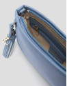 Dafne Messenger shoulder bag in light blue nylon | Roberto Verino