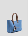 Bolso de mano Zendaya Satchel punto azul claro | Roberto Verino