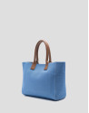 Bolso de mano Zendaya Satchel punto azul claro | Roberto Verino