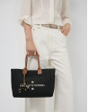 Bolso de mano Zendaya Satchel punto negro | Roberto Verino