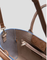 Zendaya Satchel light blue knit handbag - Woman | Roberto Verino