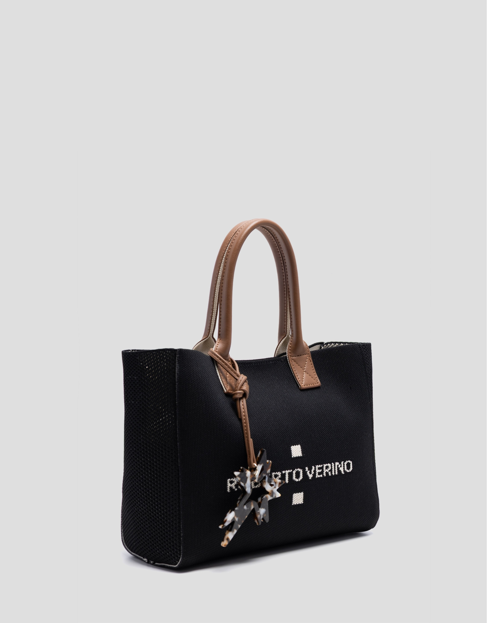 Bolso de mano Zendaya Satchel punto negro | Roberto Verino