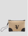 Bolso Vera Messenger beige y piel marrón | Roberto Verino