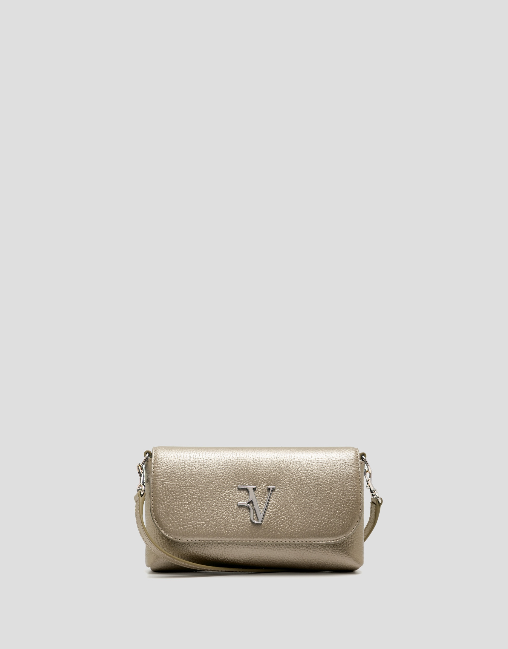 Rita Metal clutch bag in gold - Woman - SS2026 | Roberto Verino