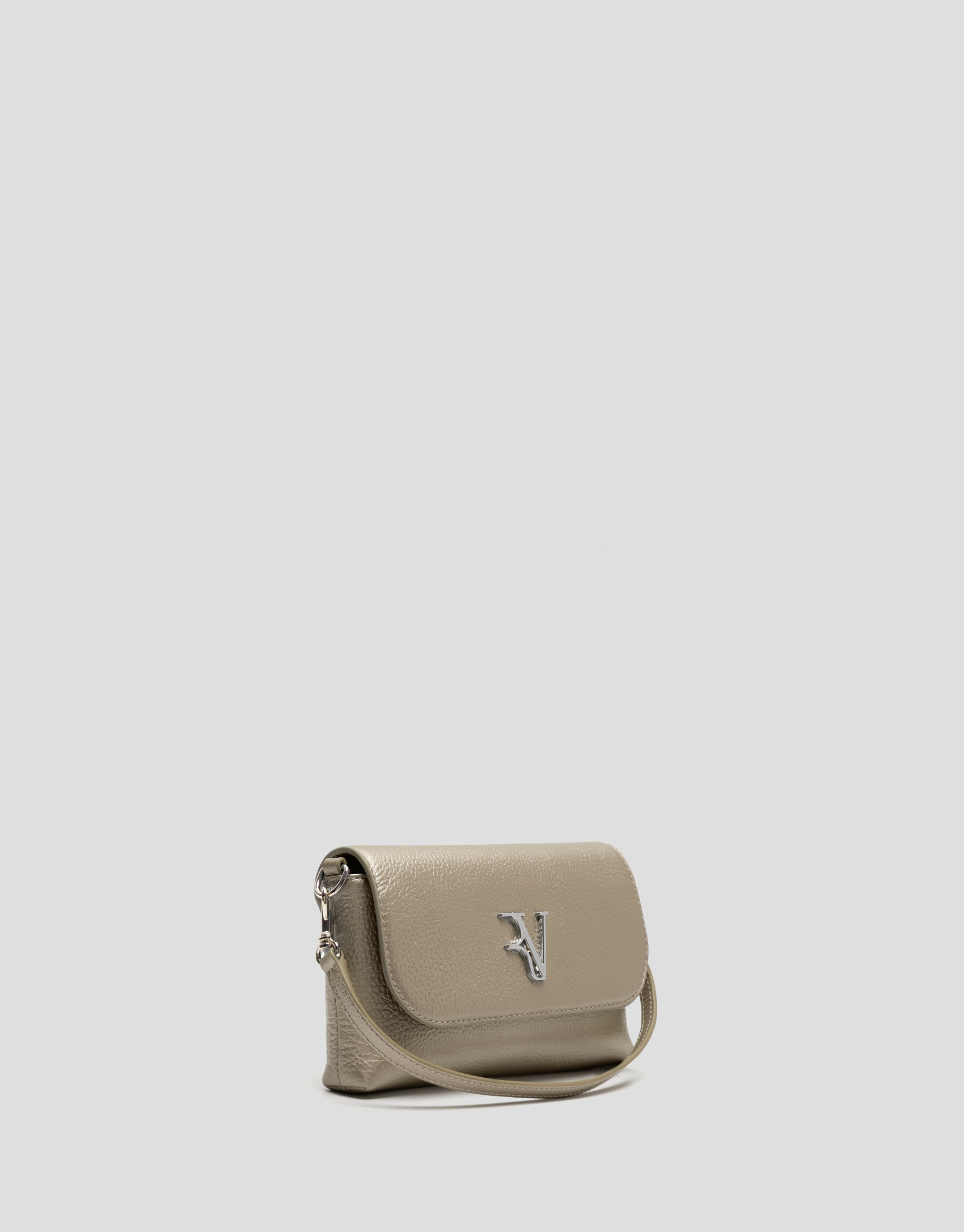 Rita Metal clutch bag in gold - Woman - SS2026 | Roberto Verino