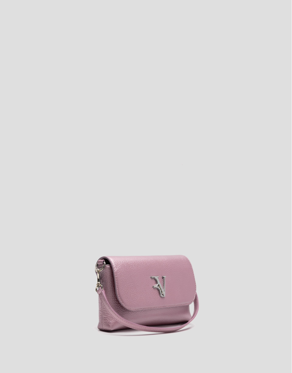 Rita Metal pink handbag - Woman - SS2026 | Roberto Verino