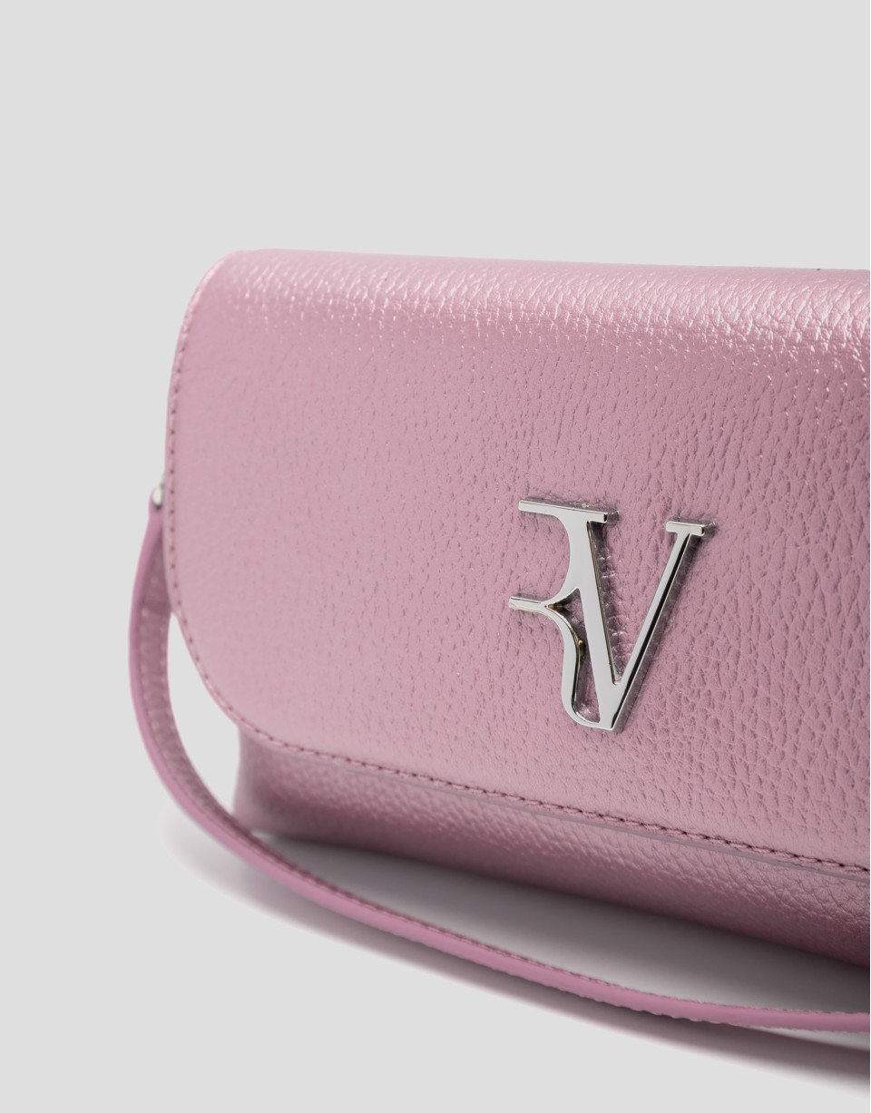 Rita Metal pink handbag - Woman - SS2026 | Roberto Verino