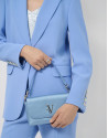 Rita Metal blue handbag - Woman - SS2026 | Roberto Verino